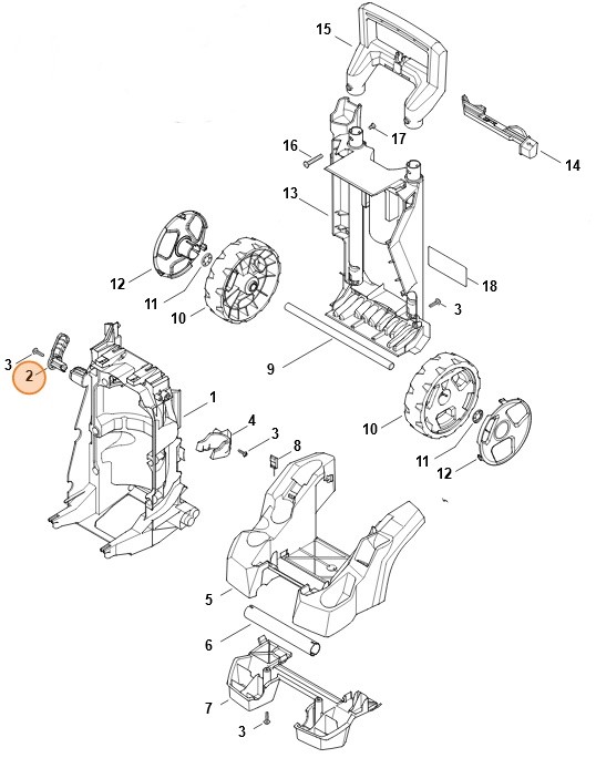 Mocowanie kabla, Stihl 49507922400