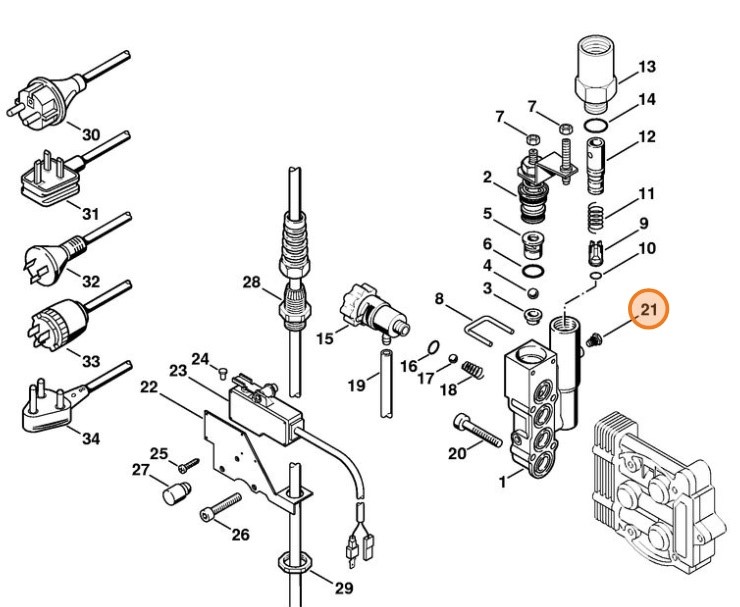 Śruba zamykająca, Stihl 47405100600