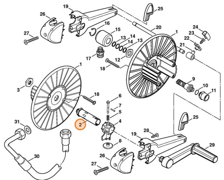 Oś, Stihl 47477917000