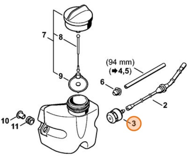 Głowica ssąca, Stihl 00003503503