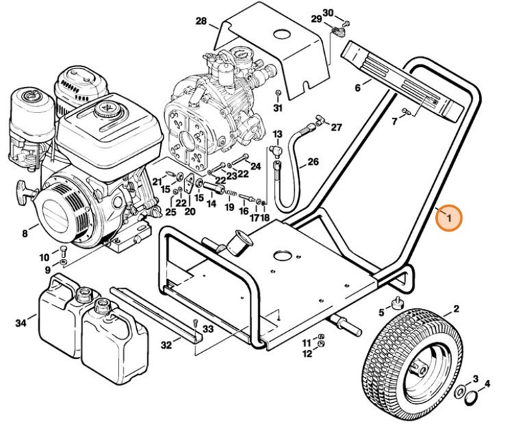 Rama nośna, Stihl 47107901800