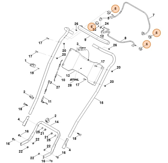 Element łożyskujący, Stihl 63647634000