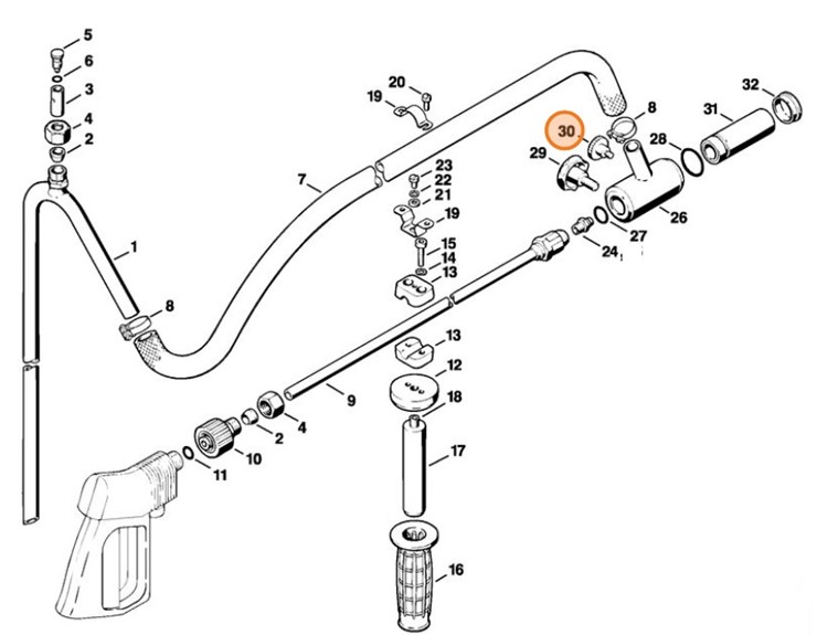 Śruba radełkowa, Stihl 49005050400