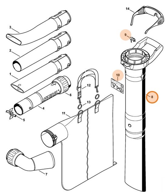 Rura ssąca, Stihl 48117603501