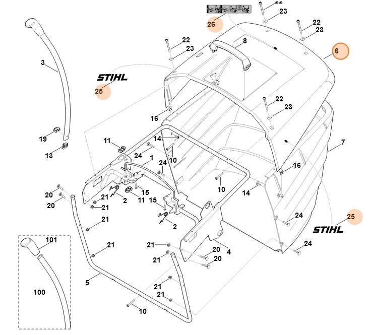 Osłona, Stihl 61707008901