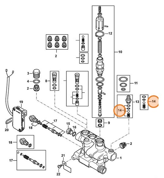 Zawór zwrotny, Stihl 47885100203