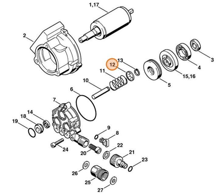 Podkładka zaciskowa, Stihl 47197083600