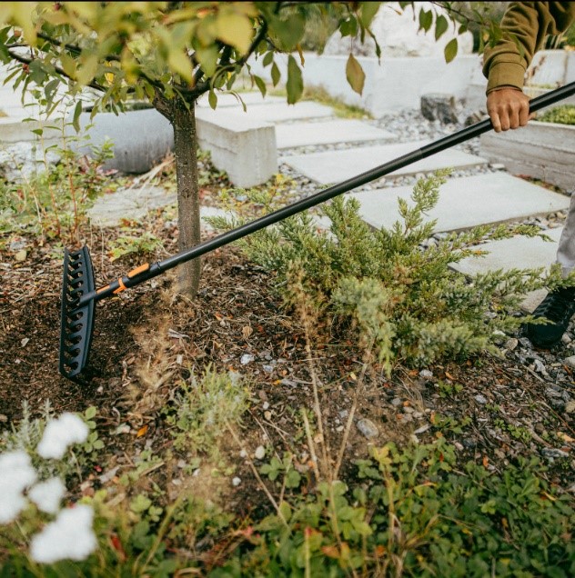 Głowica grabie uniwersalne do trawy ogrodowe z tworzywa OneClick, Fiskars 1080674