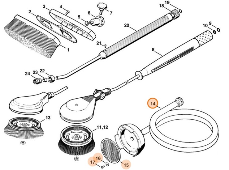 Wąż ssący, Stihl 49005000501