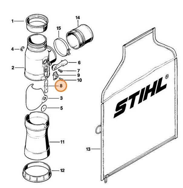 Rygiel, Stihl 42037089201