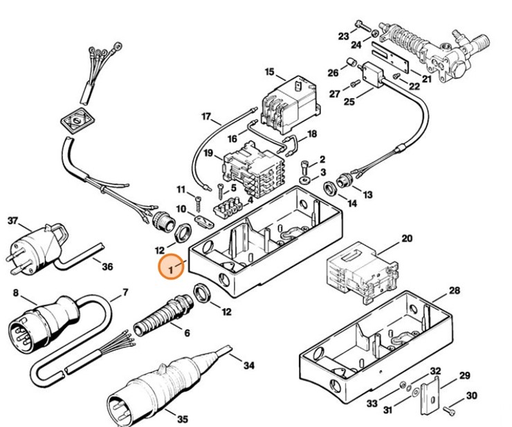 Obudowa przełącznika, Stihl 47054321000
