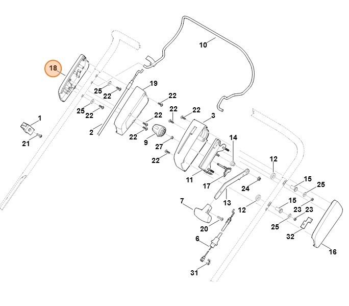 Część obudowy, Stihl 63561821303