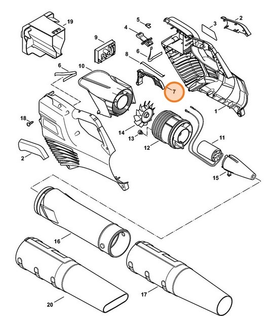  Dźwignia przełącznika, Stihl 45234352400
