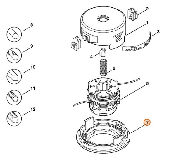 Część dolna, Stihl 40027139701