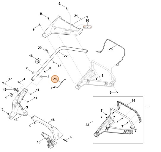 Cięgno linowe, Stihl WB217007505