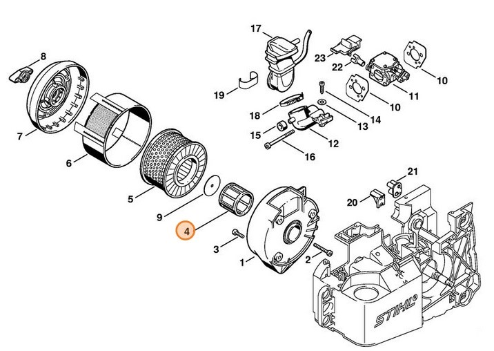 Filtr dodatkowy, Stihl 42211401800