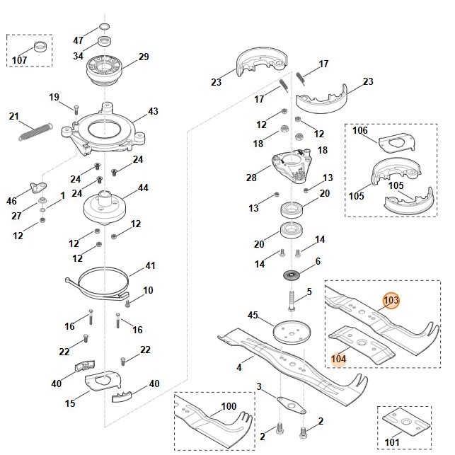 Nóż, STIHL 63607609991