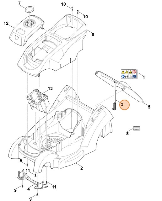 Sprężyna naciągowa, Stihl 63207035110