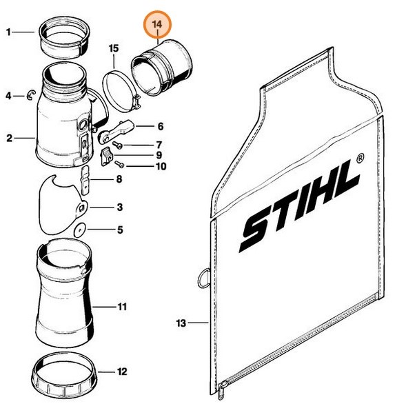 Tuleja pośrednia, Stihl 42037089000