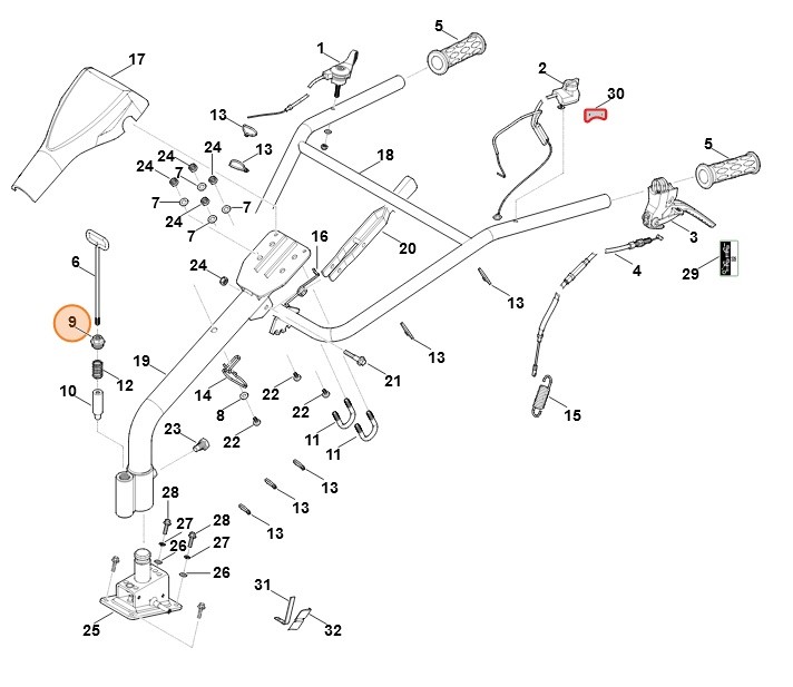 Nakrętka, Stihl 62507160300