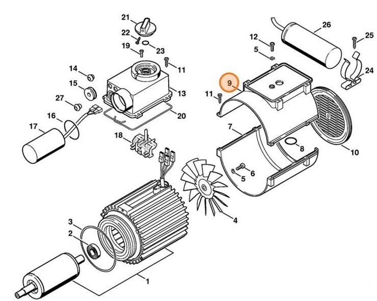 Osłona górna, Stihl 47286020405