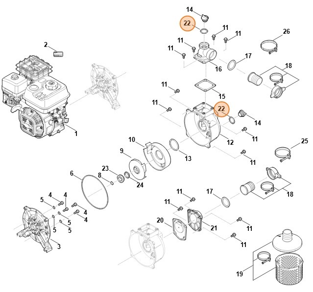 Pierścień uszczelniający, Stihl VB037092020