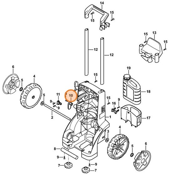 Mocowanie kabla, Stihl 47887922400