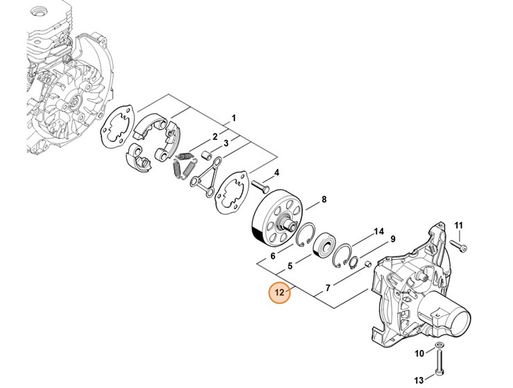Obudowa sprzęgła, Stihl 41481600609