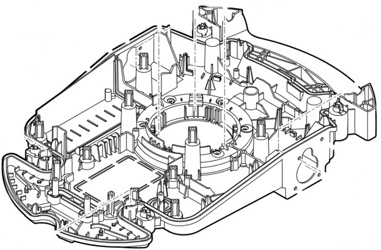 Dolna część obudowy, Stihl 63097011056