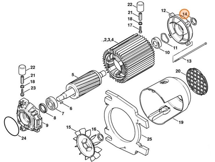 Pierścień uszczelniający, Stihl 47576090200