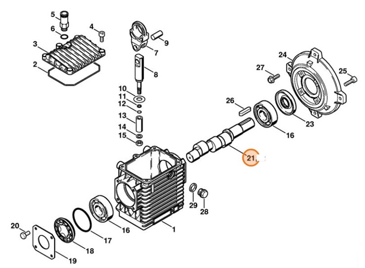 Wałek napędowy, Stihl 47327022100