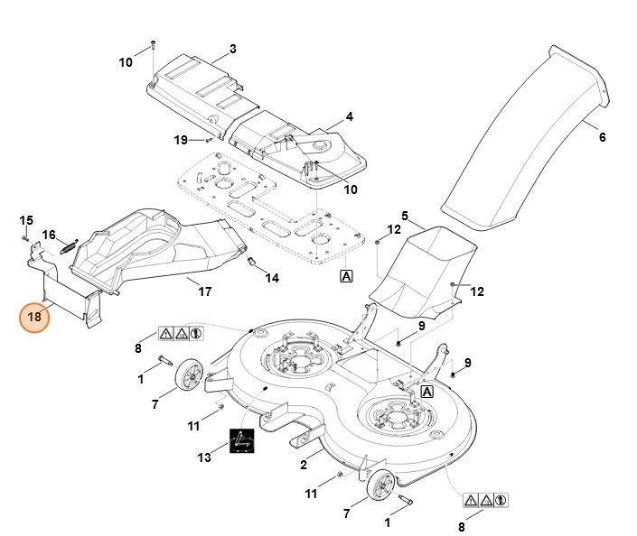 Osłona blaszana, Stihl 61707068210