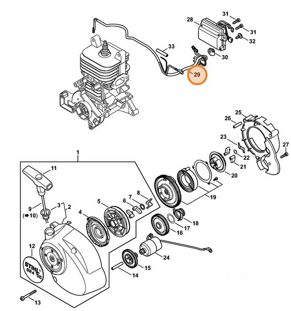 Wiązka kabli, Stihl 42444403000