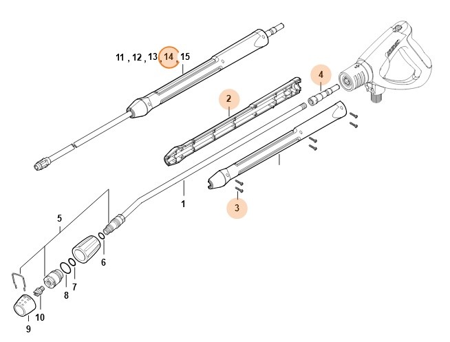 Lanca natryskowa 1,8 m, Stihl 49255000963
