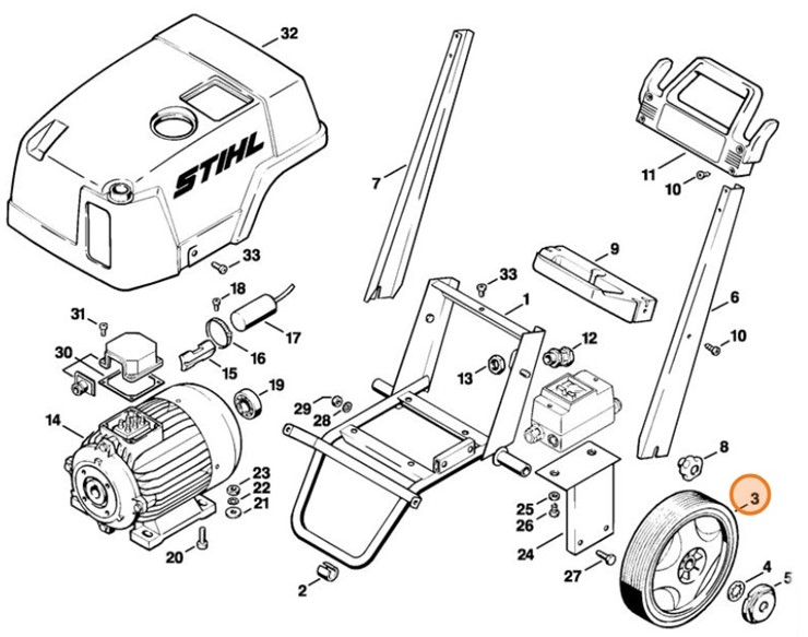 Koło, Stihl 47167913600