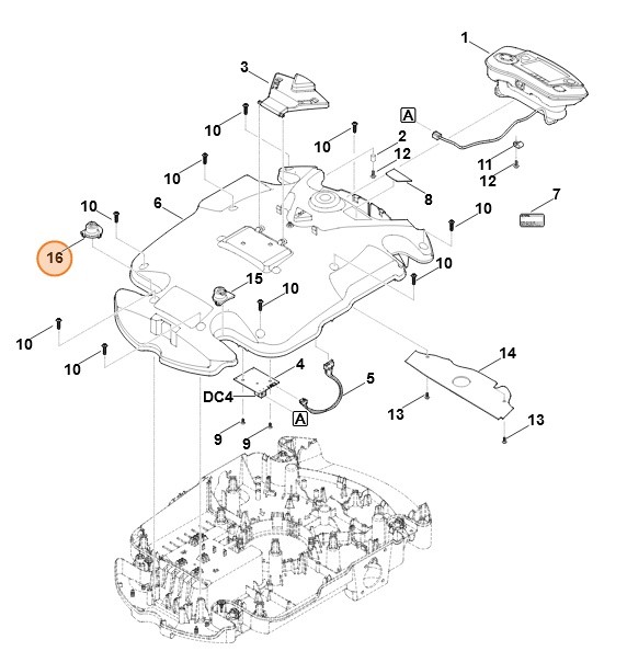 Uchwyt (nasadka prawa), Stihl 63097036915