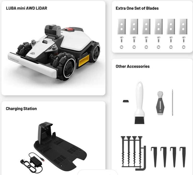 Kosiarka automatyczna LUBA mini AWD LiDAR 1500 MAMMOTION