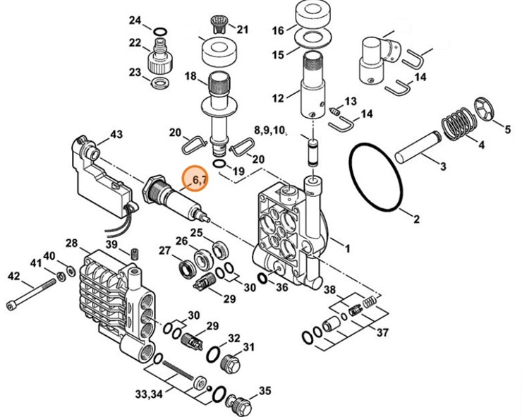 Tłok sterujący, Stihl 47655100302