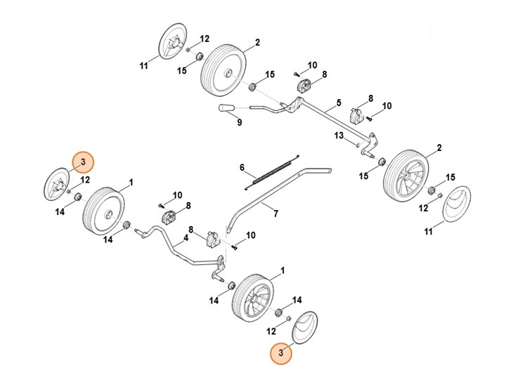 Kołpak koła, Stihl  63407040301