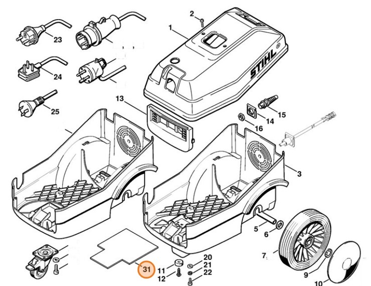 Płyta tłumiąca, Stihl 47227061510
