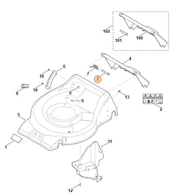 Sworzeń, STIHL 63507065901