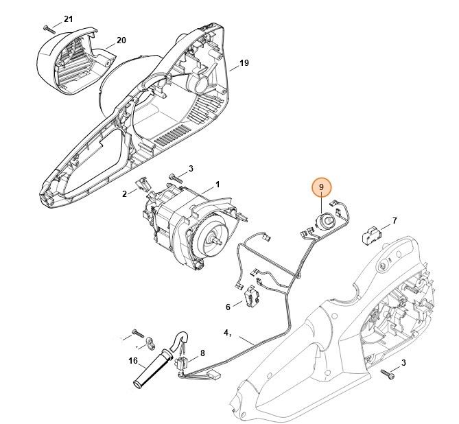 Wyłącznik ochronny prądu nadmiarowego 230 V, Stihl 12094351200
