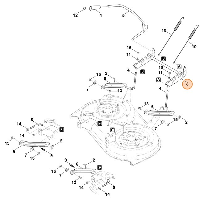 Zawieszenie, Stihl 61657607800
