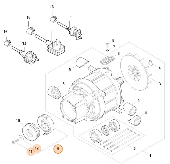 Tarcza zataczająca, Stihl 49507608704