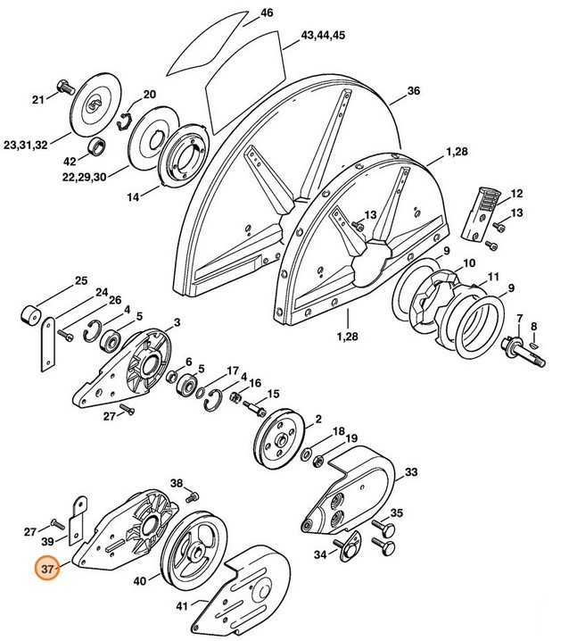 Łożysko / wspornik, Stihl 42057913903