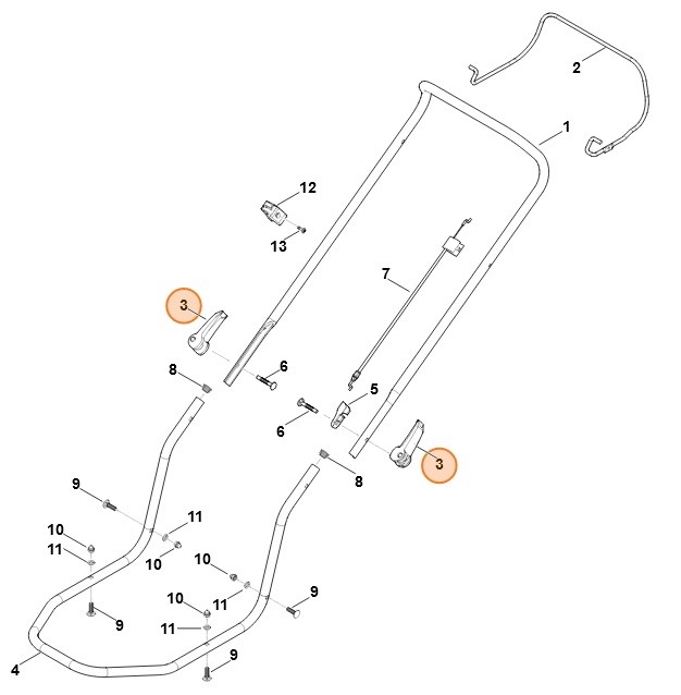Dźwignia naprężająca, Stihl 63387800100