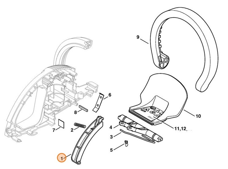 Dźwignia włączająca, Stihl 60107928815