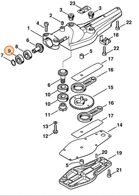 Łożysko kulkowe, Stihl 95030039856