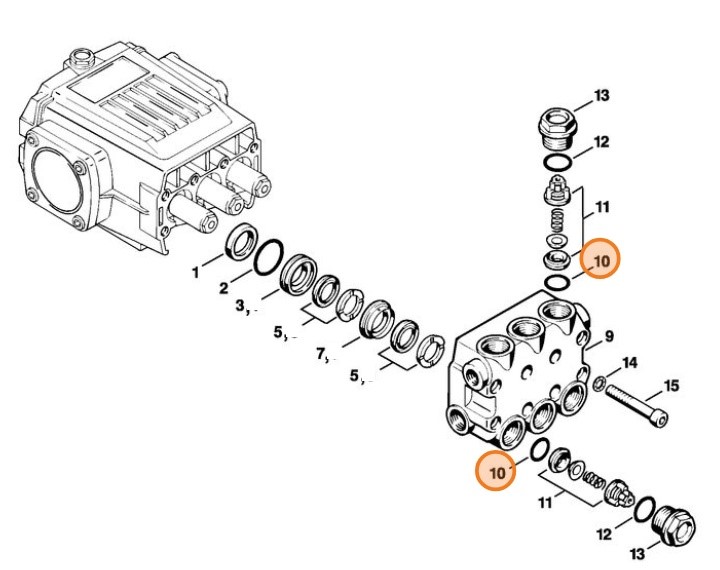 Okrągły pierścień uszczelniający 17,12x2,62, Stihl 96459457590