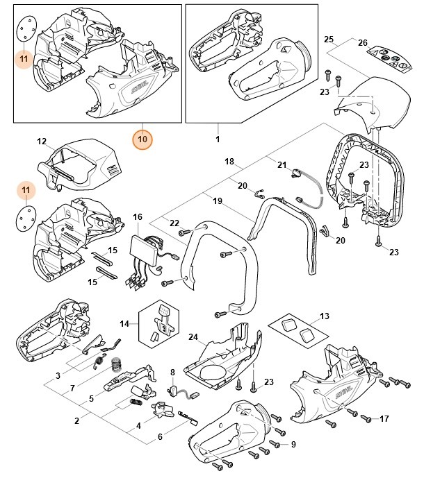 Obudowa silnika, Stihl HA066000800